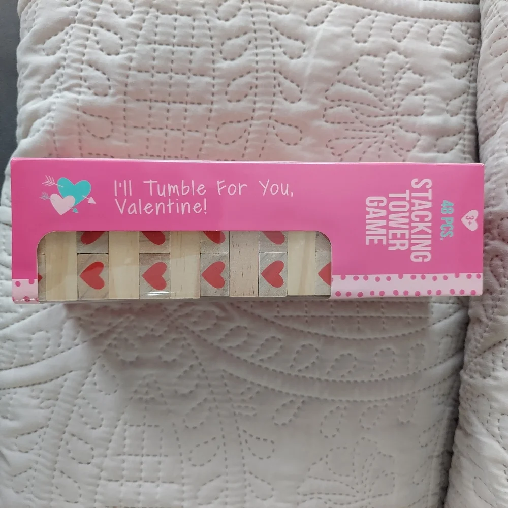 48 piece stacking tower game Pink NEW IN BOX